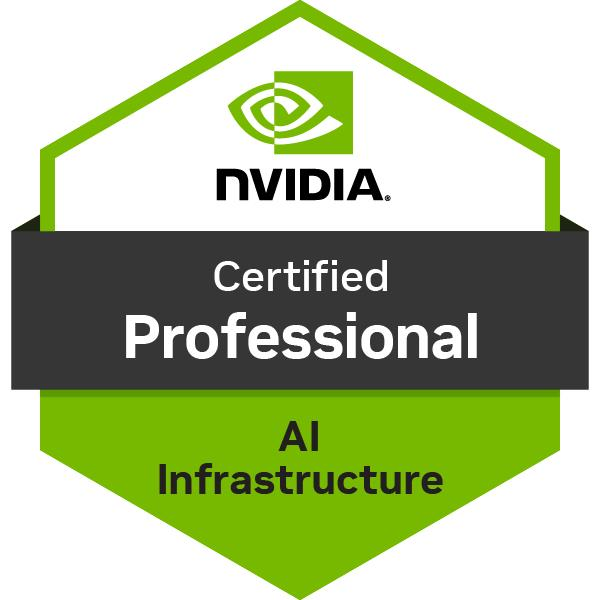 NVIDIA Certified Professional AI Infrastructure badge