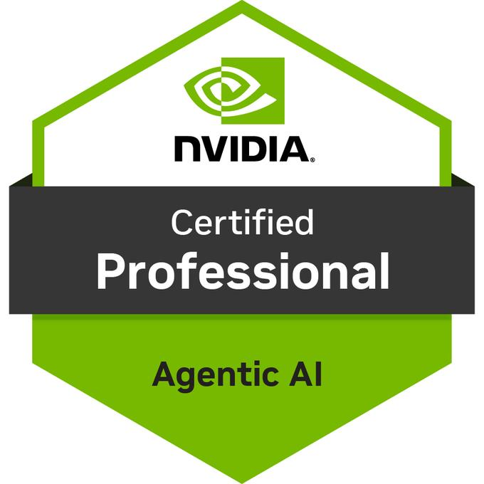 NVIDIA Certified Professional Agentic AI badge