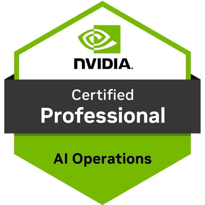 NVIDIA Certified Professional AI Operations badge